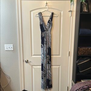 Elegant Paisley Maxi Dress size s